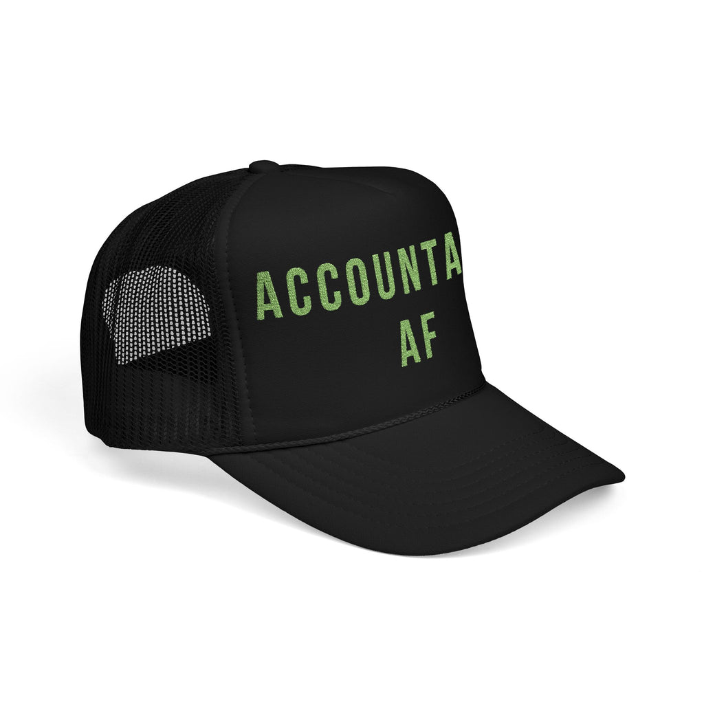 Accountable AF | Foam Trucker Hat (Neon Green Embroidery)