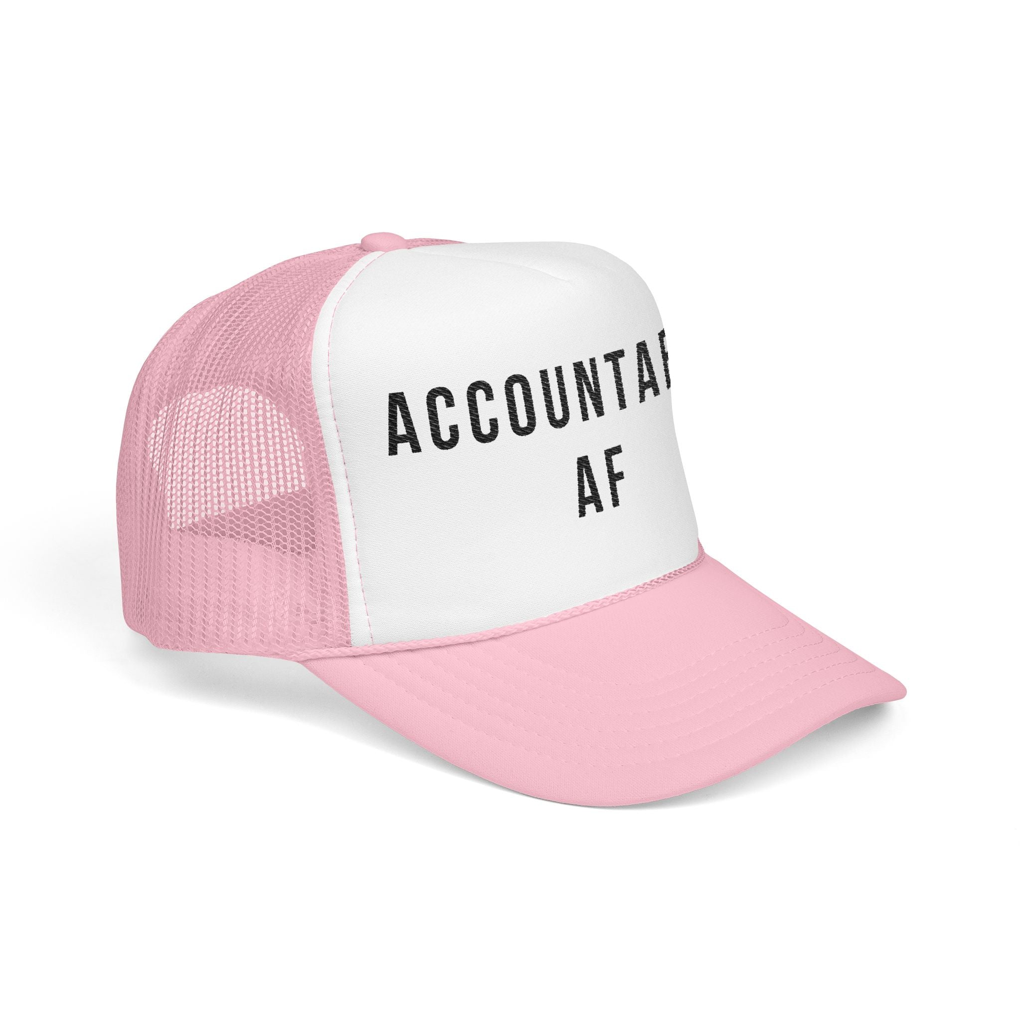 Accountable AF | Foam Trucker Hat (Black Embroidery)