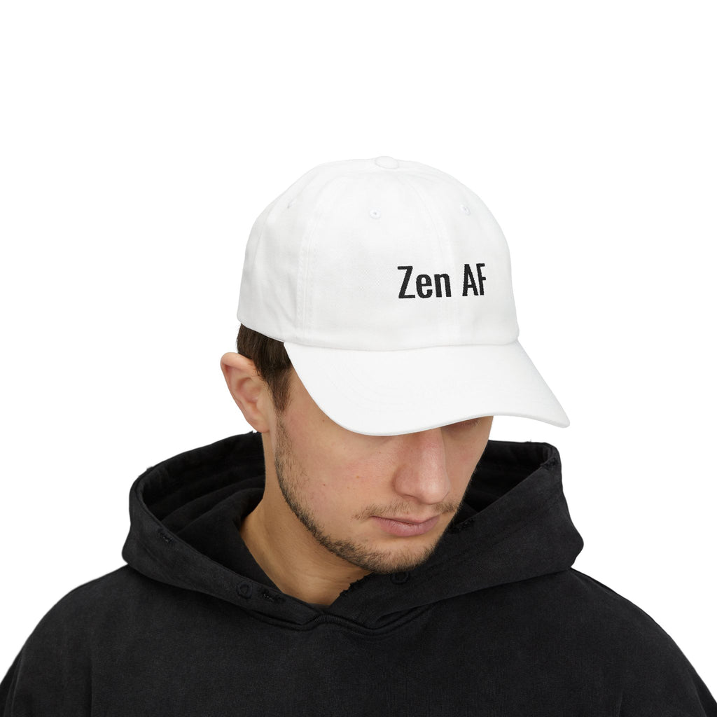 Zen AF Classic Dad Cap, Relaxed Style Hat, Unisex Adjustable Baseball Cap, Gift for Dad, Casual Summer Accessory