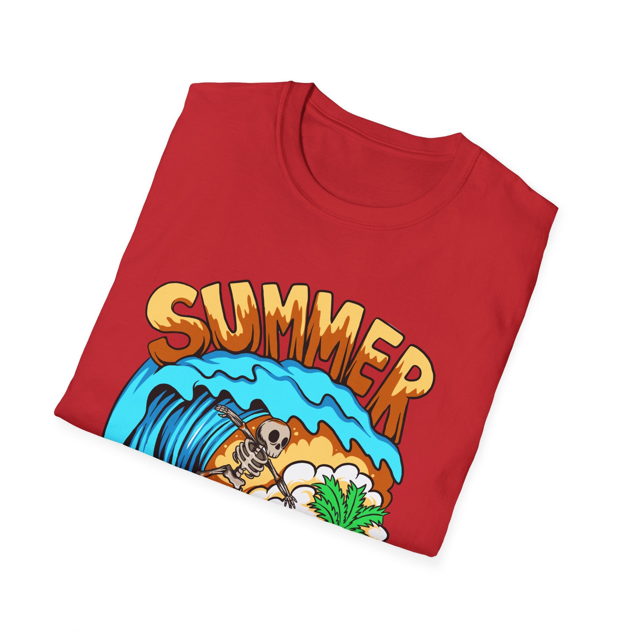 Summer Forever | Skeleton Surfer Retro Graphic T-Shirt