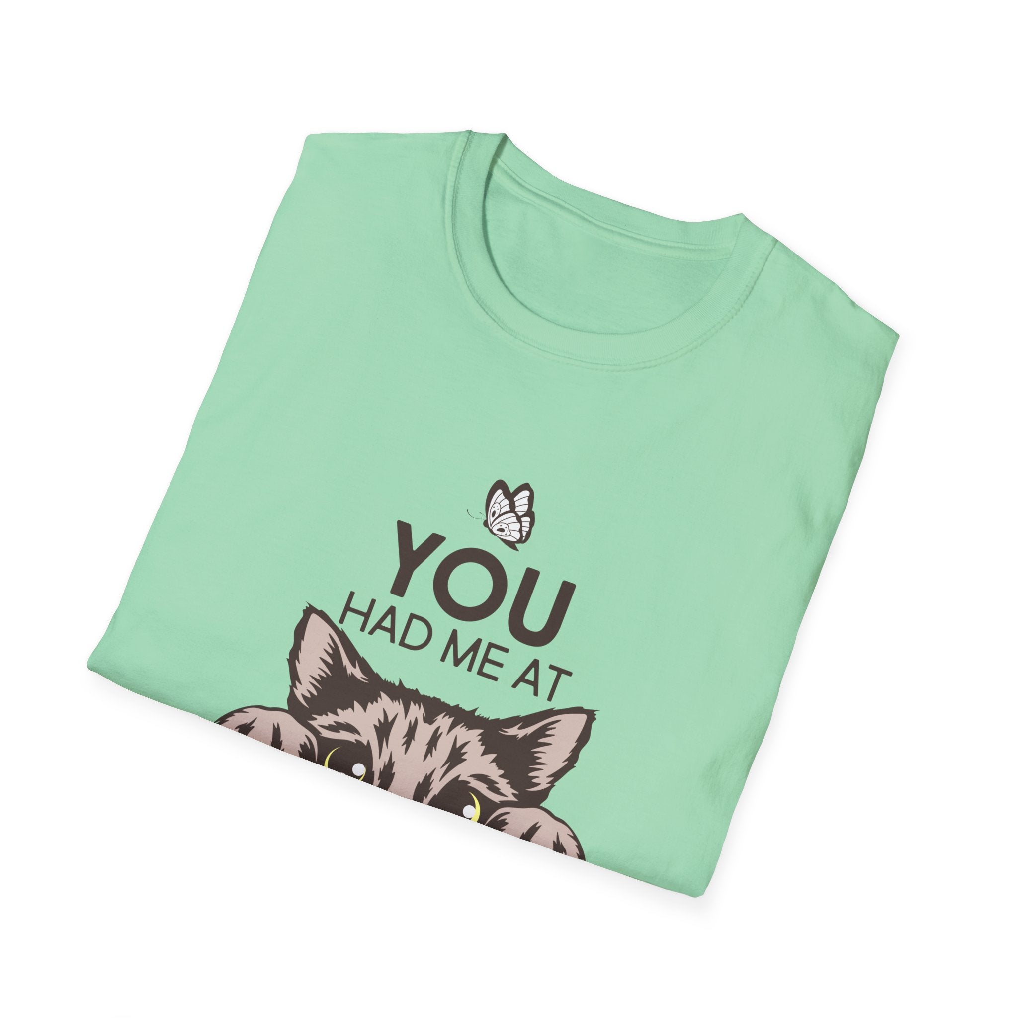 You Had Me at Meow | Funny Cat Lover Graphic T-Shirt