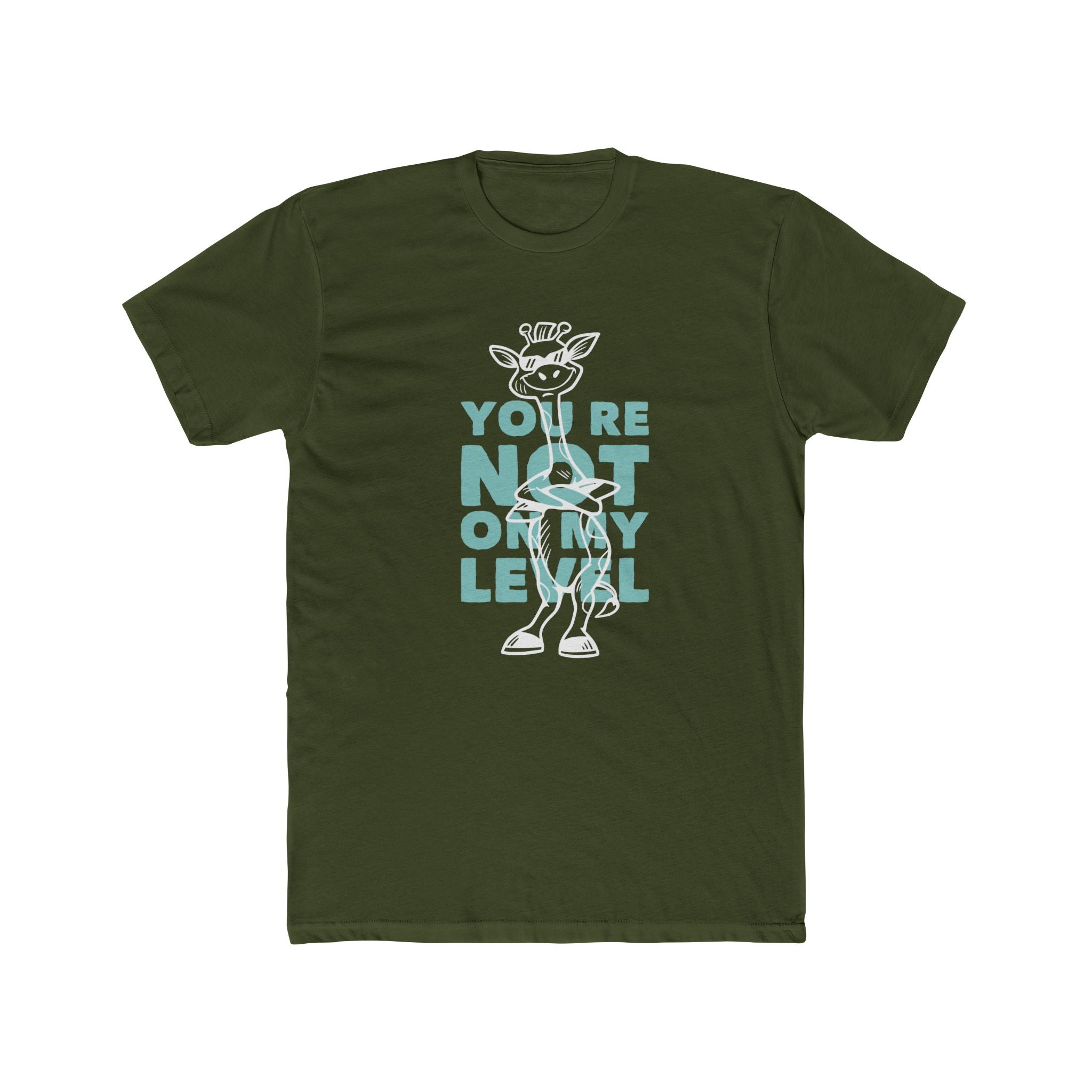 Not On My Level | Giraffe Print Sass Graphic T-Shirt