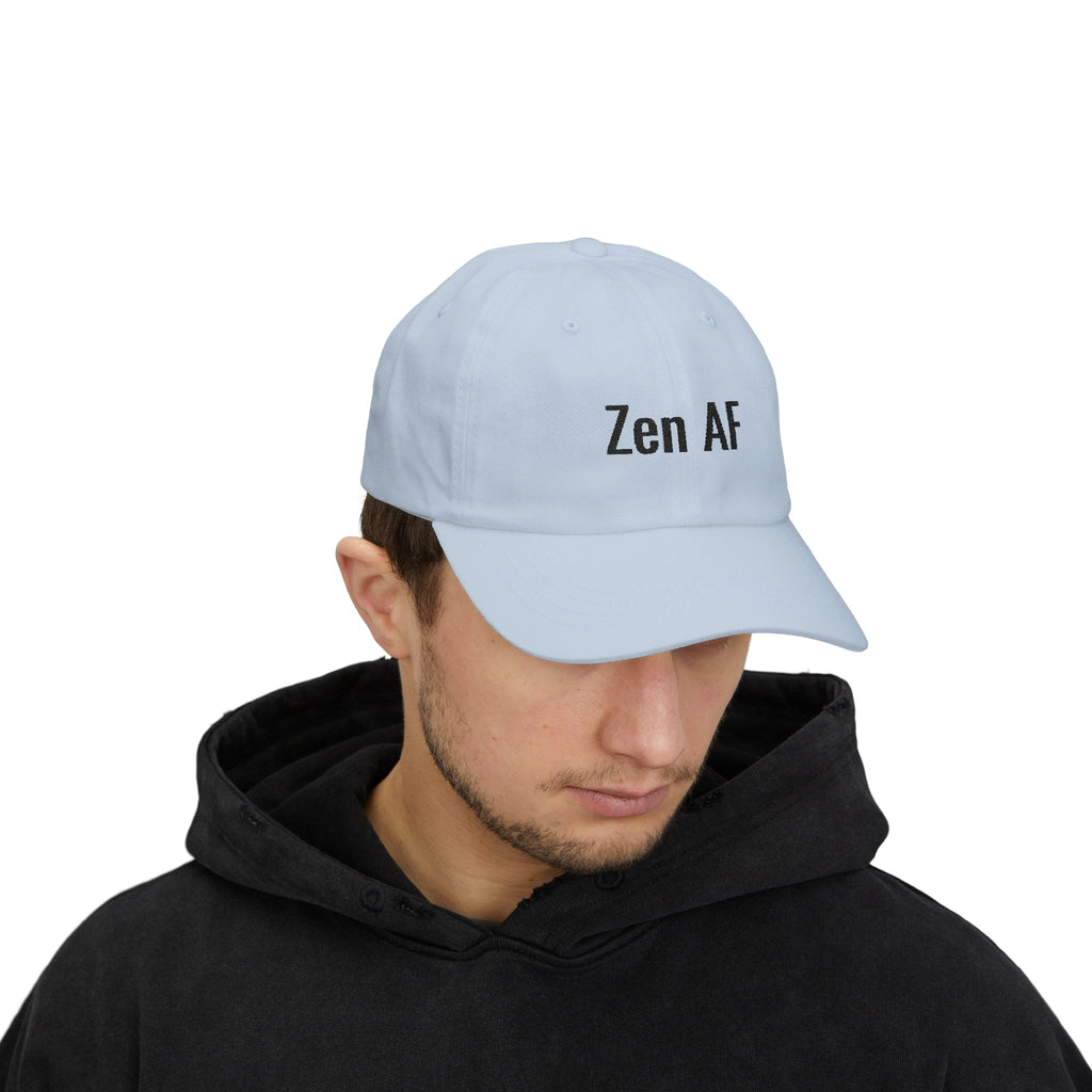 Zen AF Classic Dad Cap, Relaxed Style Hat, Unisex Adjustable Baseball Cap, Gift for Dad, Casual Summer Accessory