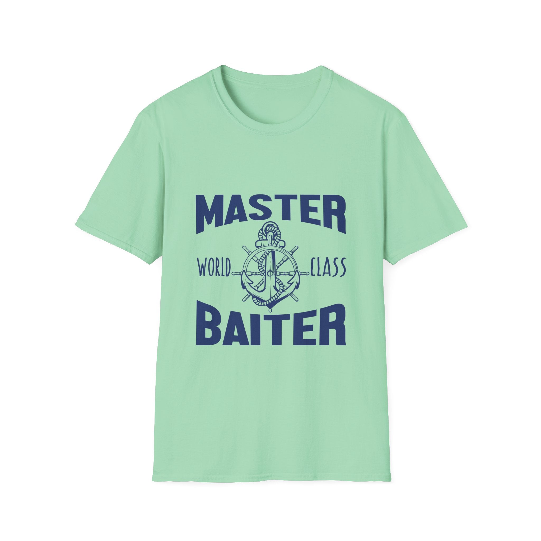 Master Baiter | World-Class Fishing Humor Graphic T-Shirt