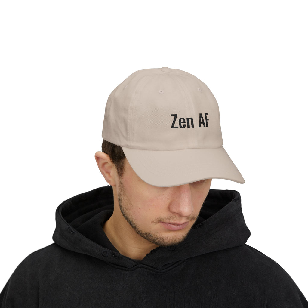 Zen AF Classic Dad Cap, Relaxed Style Hat, Unisex Adjustable Baseball Cap, Gift for Dad, Casual Summer Accessory