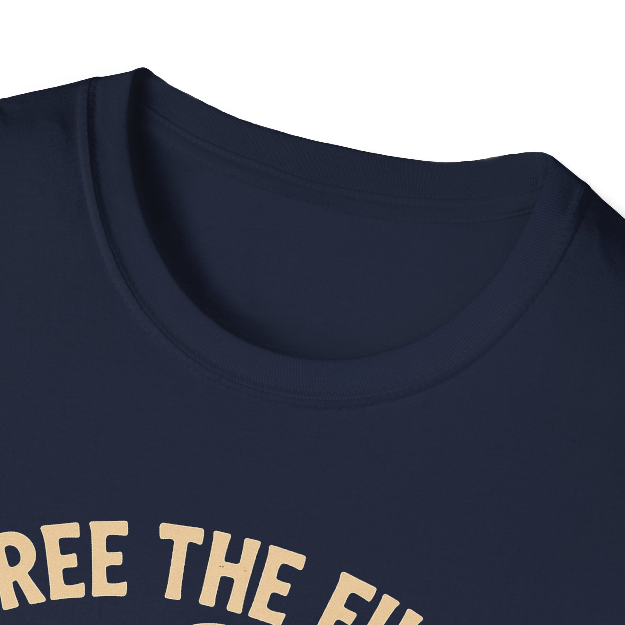 Free the Files, Not the Nips | Retro Pin-Up Redacted Graphic T-Shirt