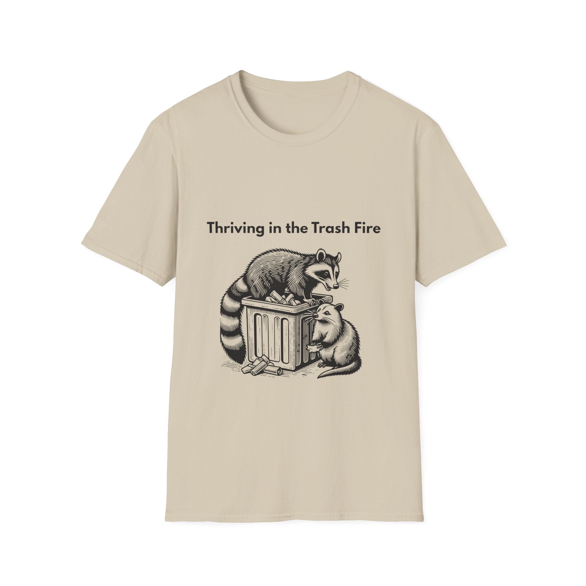 Thriving in the Trash Fire | Dumpster Gremlin Duo Tee