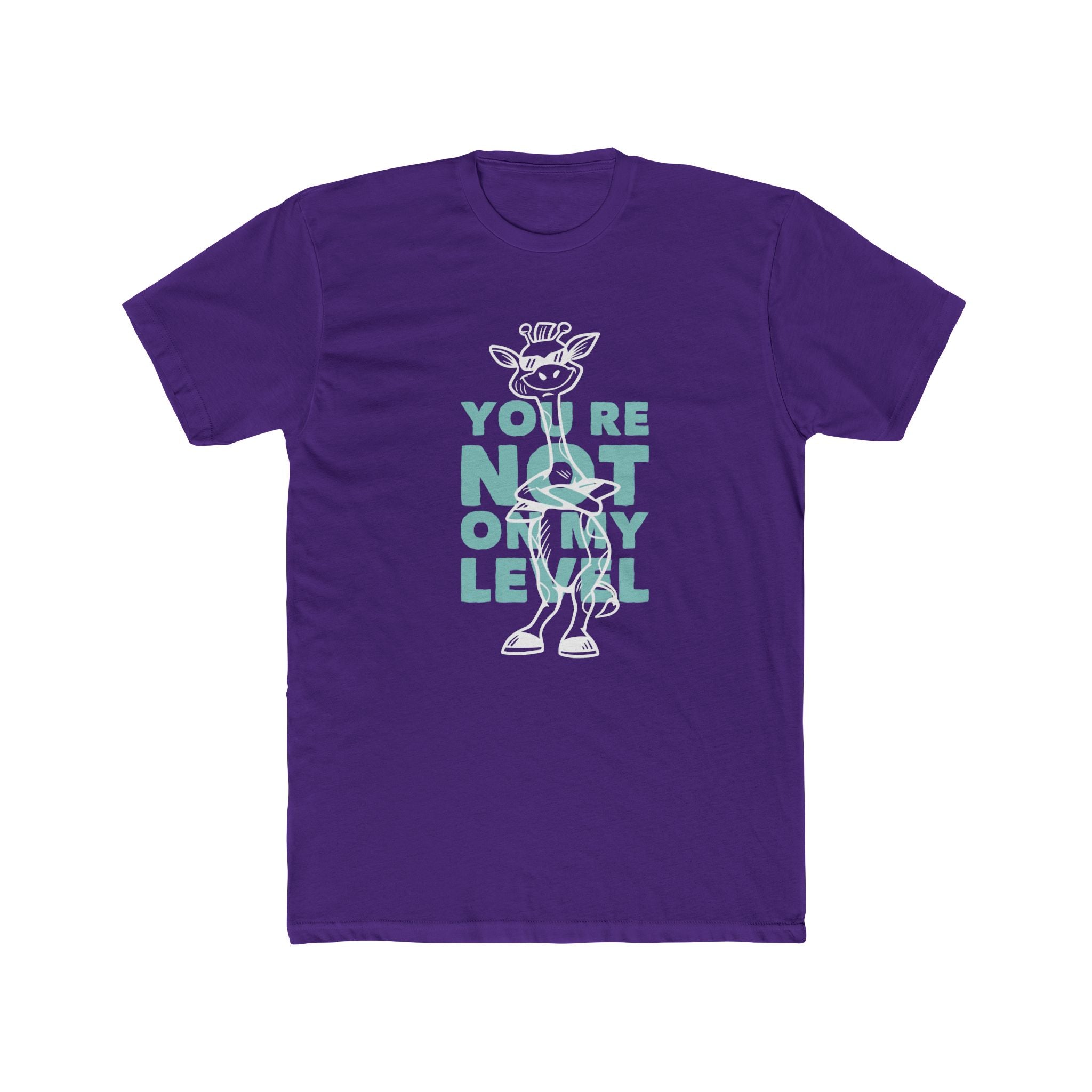 Not On My Level | Giraffe Print Sass Graphic T-Shirt