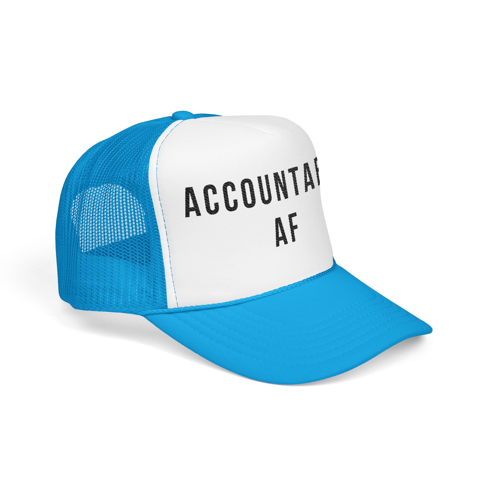 Accountable AF | Foam Trucker Hat (Black Embroidery)