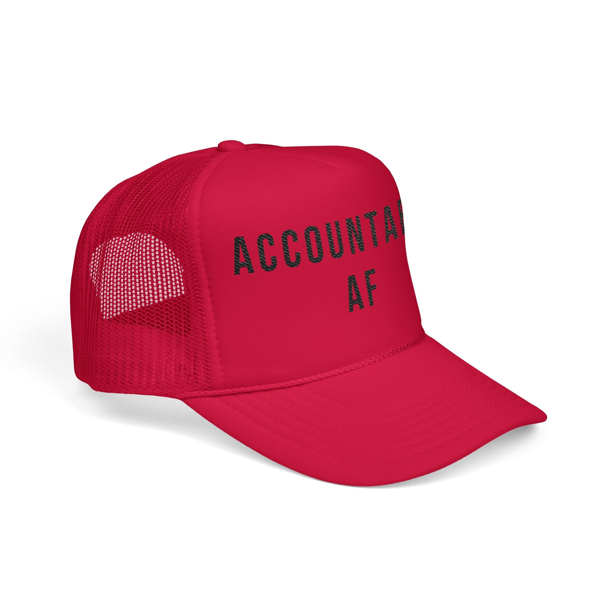 Accountable AF | Foam Trucker Hat (Black Embroidery)