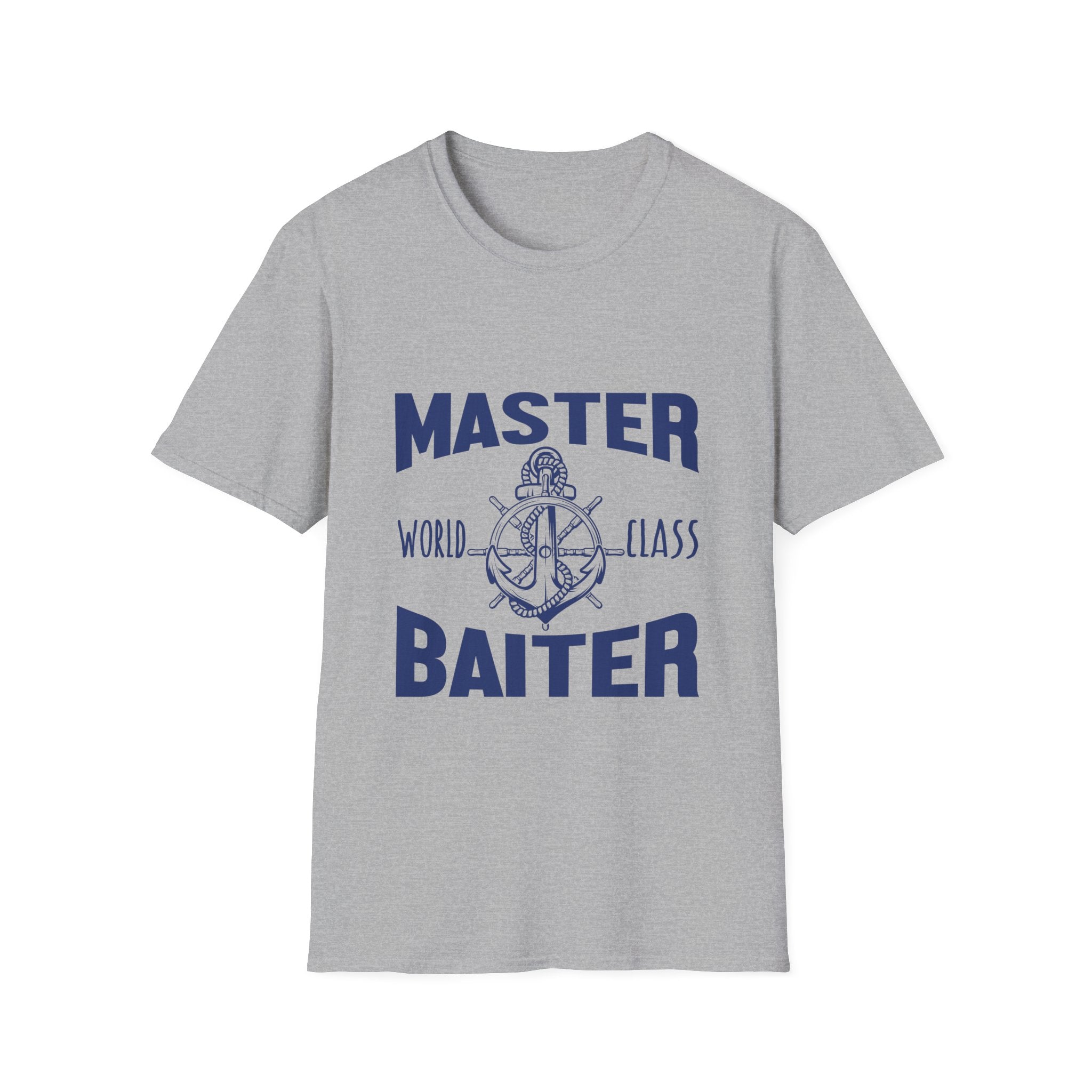 Master Baiter | World-Class Fishing Humor Graphic T-Shirt