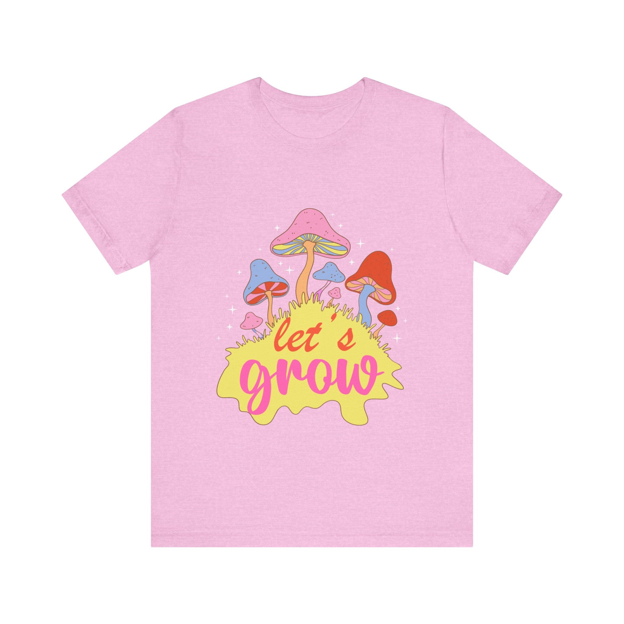 Let’s Grow Tee | Mushroom Graphic T-Shirt | Fungi Fan Gift | Psychedelic Plant Vibes