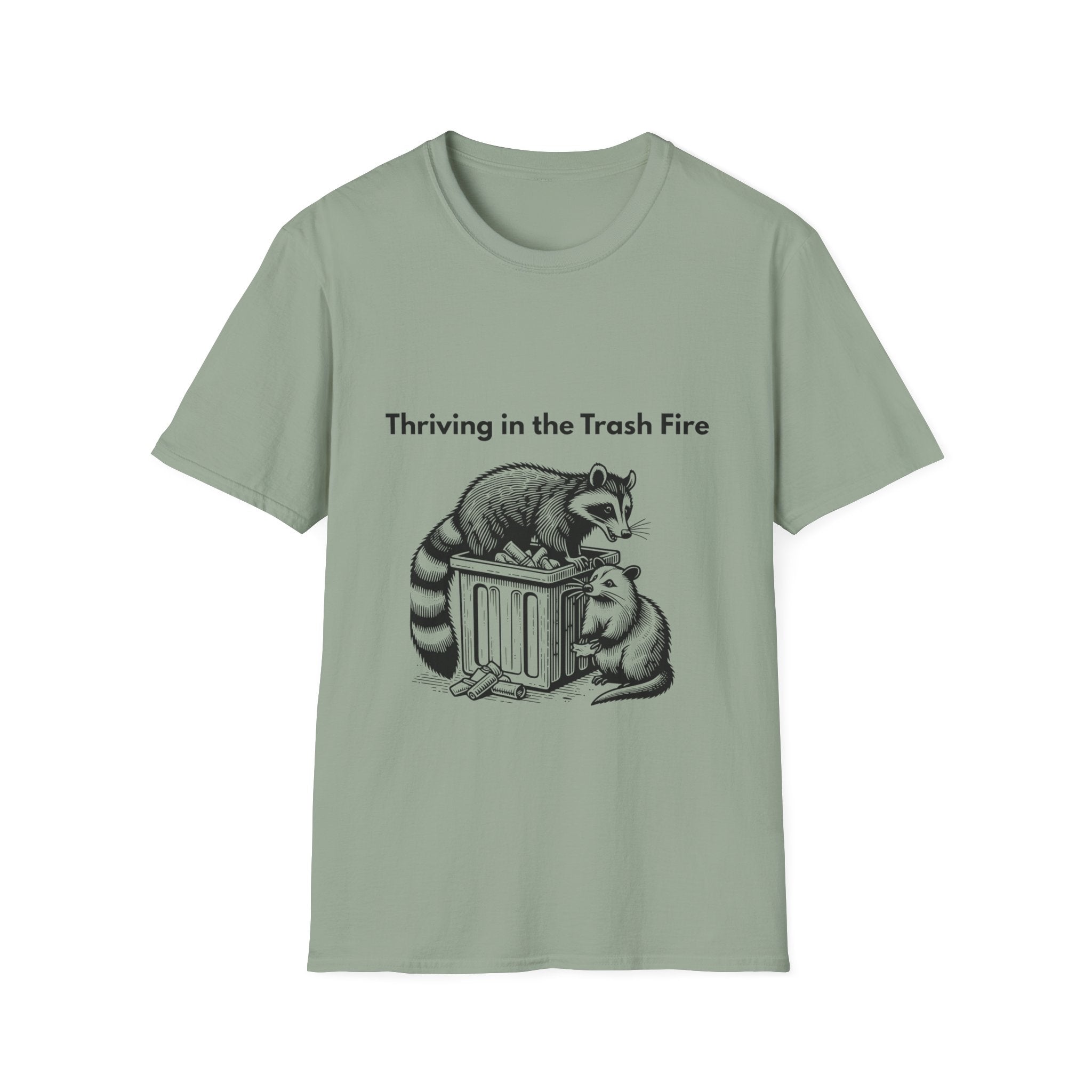 Thriving in the Trash Fire | Dumpster Gremlin Duo Tee